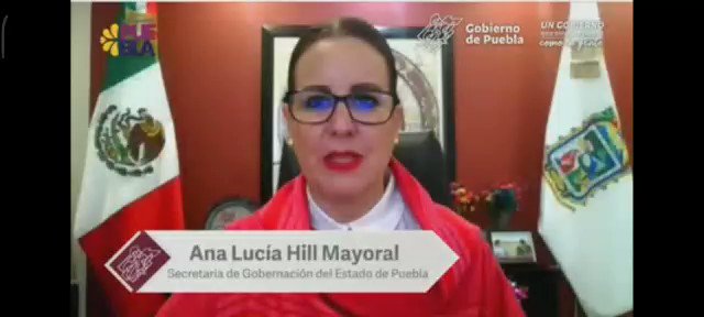 Ana Lucía Hill Mayoral, será la gobernadora interina de Puebla