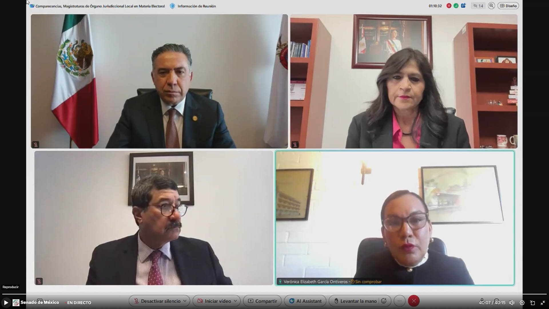 ⚖️ Maratón de discursos: avanzan las comparecencias rumbo a las magistraturas electorales