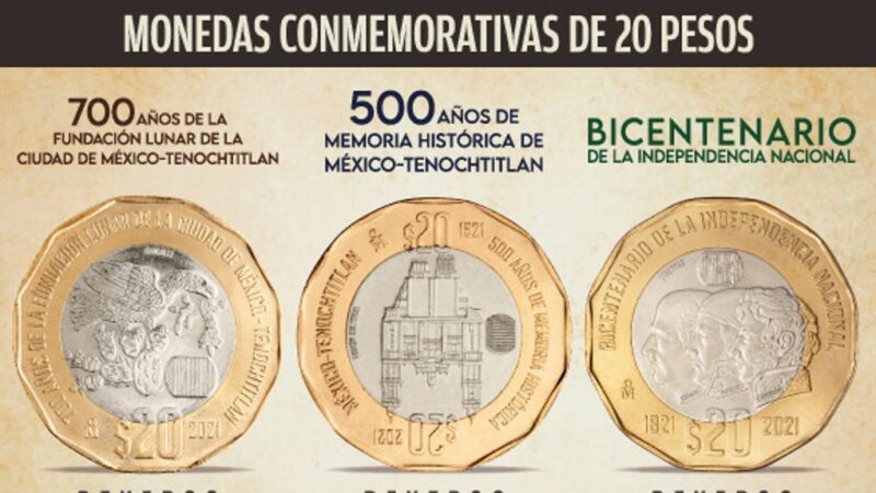 Nuevo look para tus monedas: Senado aprueba diseños de 10 y 20 pesos con la Piedra del Sol y Kukulkán