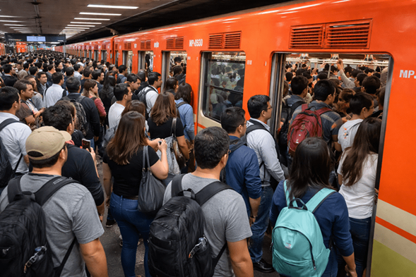 Movilidad al límite en CDMX: traslados se disparan hasta 45% en un sistema bajo presión